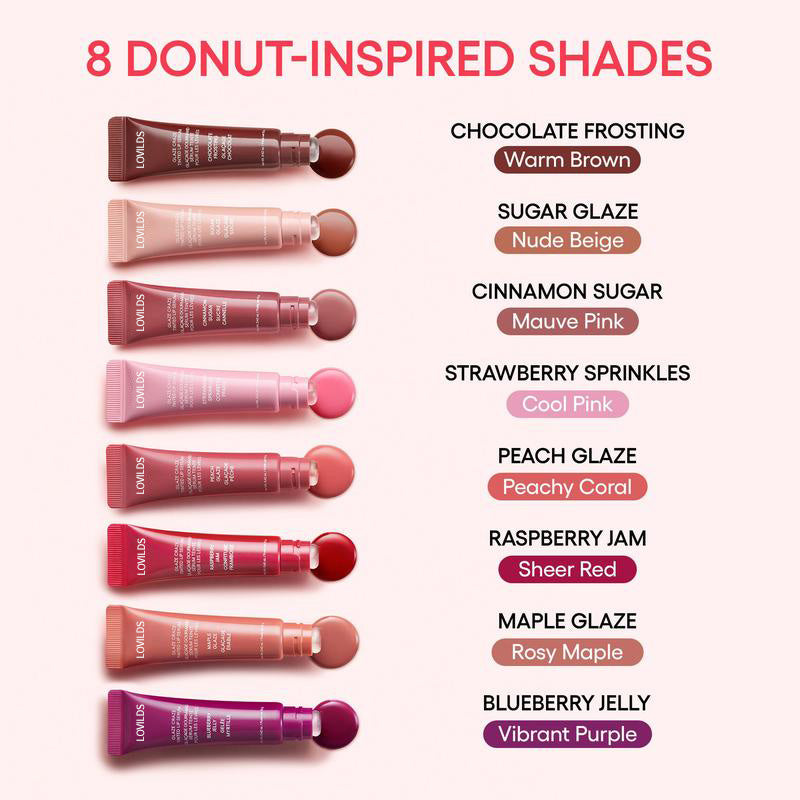 LOVILDS Glaze Craze Tinted Lip Serum, Hydrating & Moisturizing Lip Tint--Korean Lip Care,