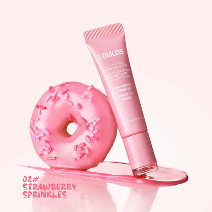 LOVILDS Glaze Craze Tinted Lip Serum, Hydrating & Moisturizing Lip Tint--Korean Lip Care,