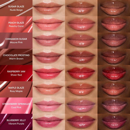LOVILDS Glaze Craze Tinted Lip Serum, Hydrating & Moisturizing Lip Tint--Korean Lip Care,