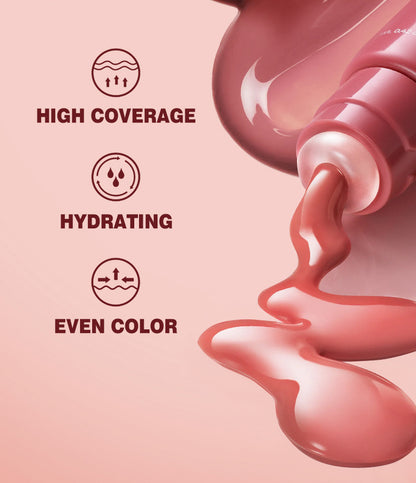 LOVILDS Glaze Craze Tinted Lip Serum, Hydrating & Moisturizing Lip Tint--Korean Lip Care,